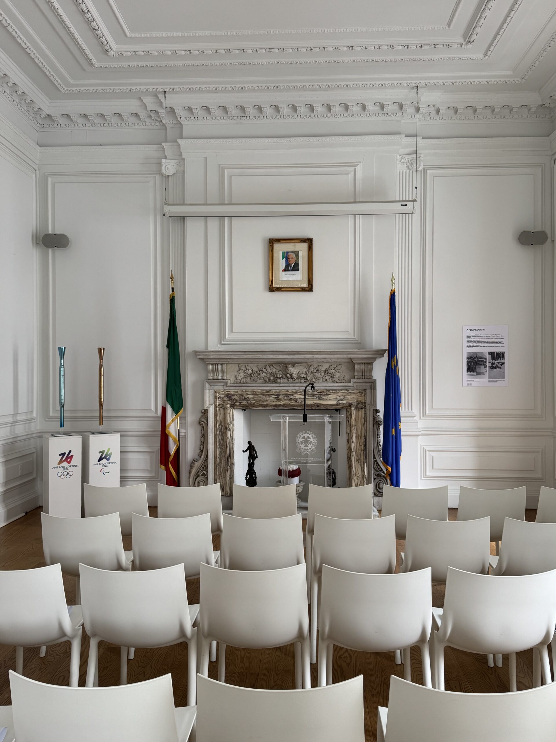 Allestimento mostra al Consolato Generale d’Italia a New York di VPP Communication Factory